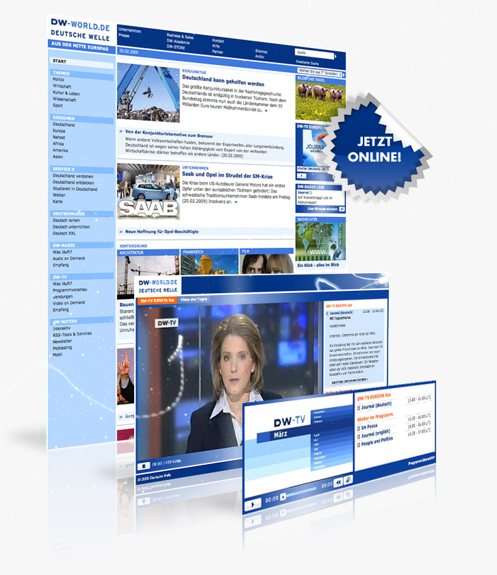DW World Deutsche Welle Webseite