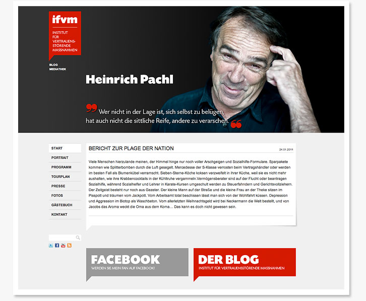 Heinrich Pachl / Webseite